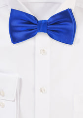 Marine Blue Solid Bowtie