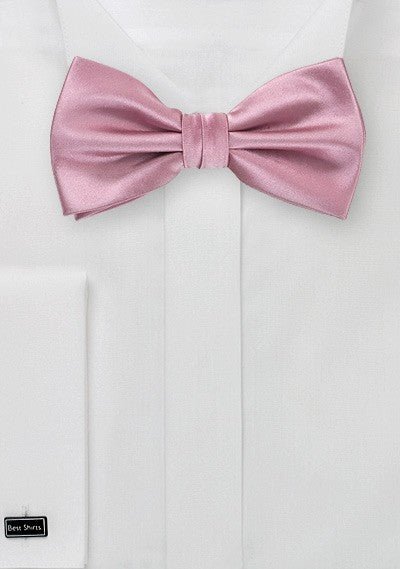 Mauve Pink Solid Bowtie