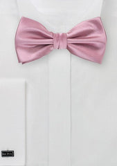 Mauve Pink Solid Bowtie