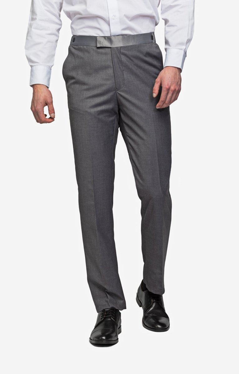 Medium Gray Peak Lapel Tuxedo
