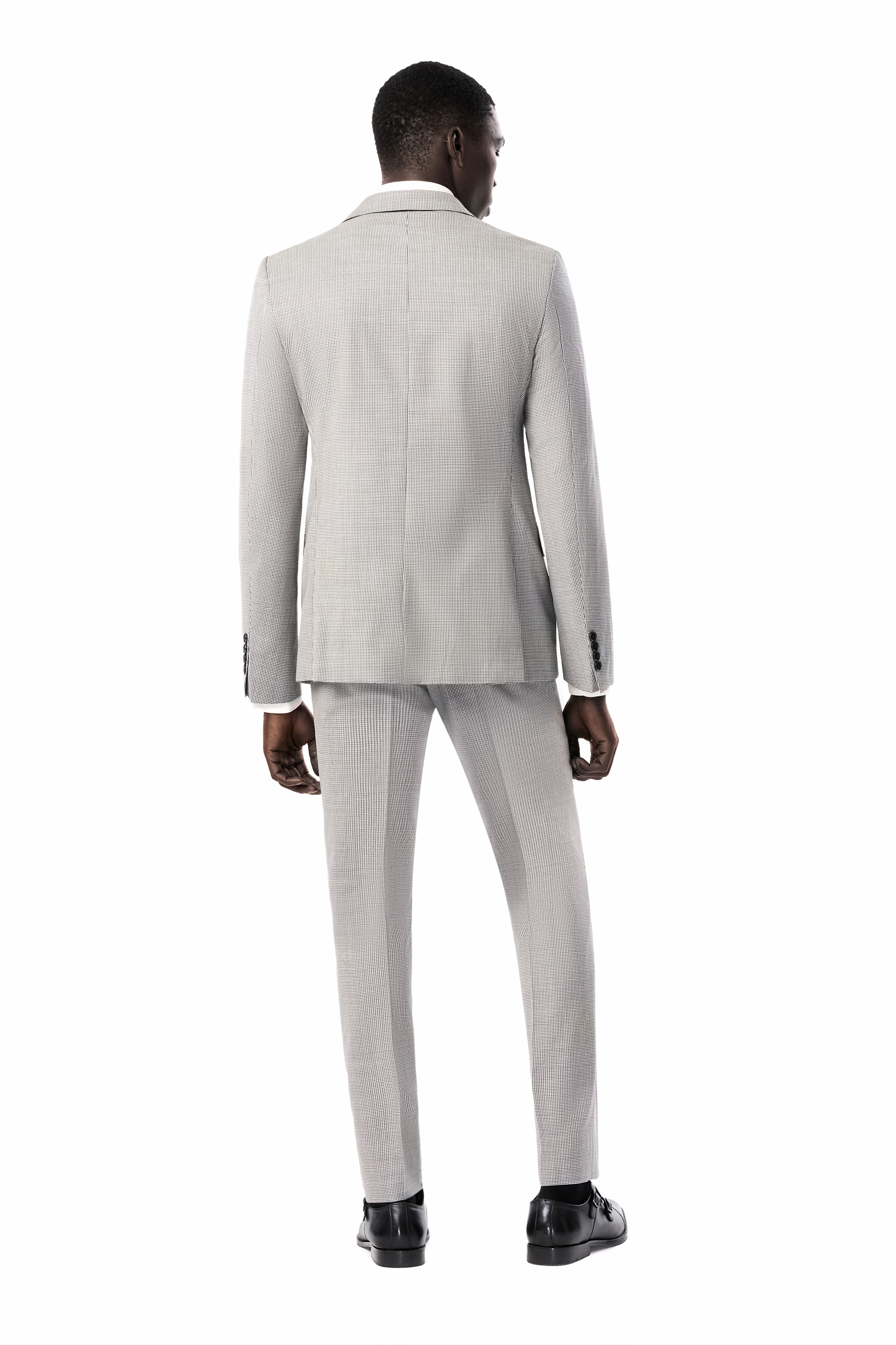 Black & White Classic Houndstooth Suit