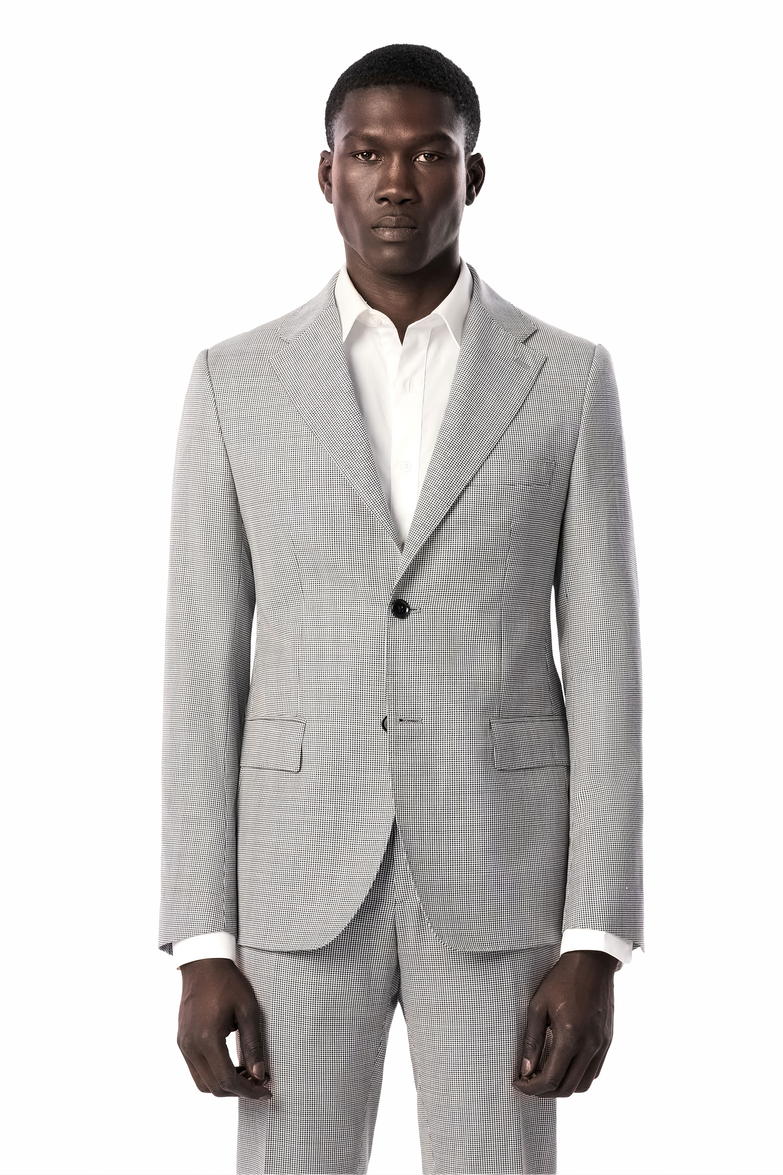 Black & White Classic Houndstooth Suit
