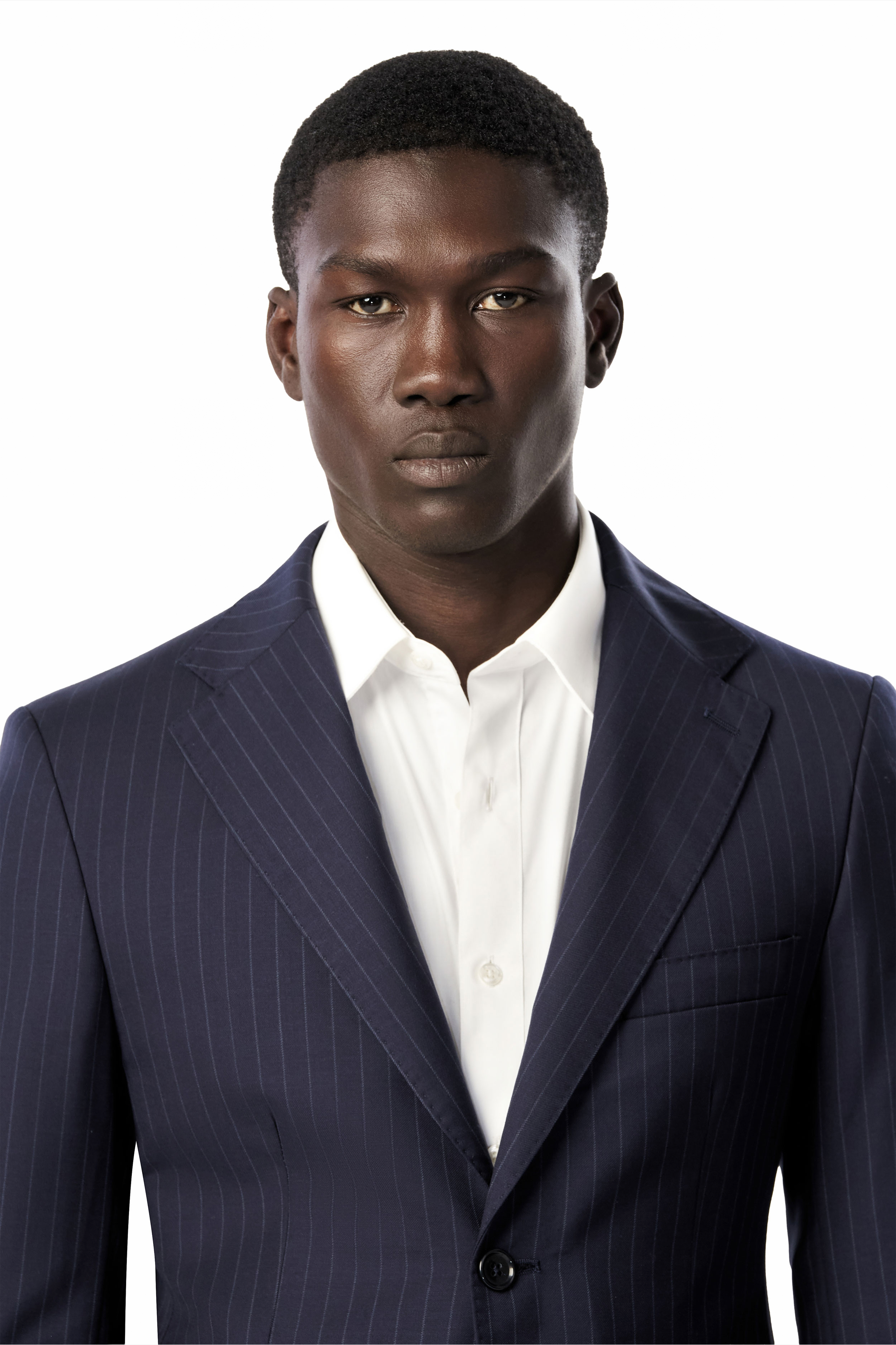 Classic Navy Pinstripe 2-Button Suit