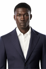 Classic Navy Pinstripe 2-Button Suit