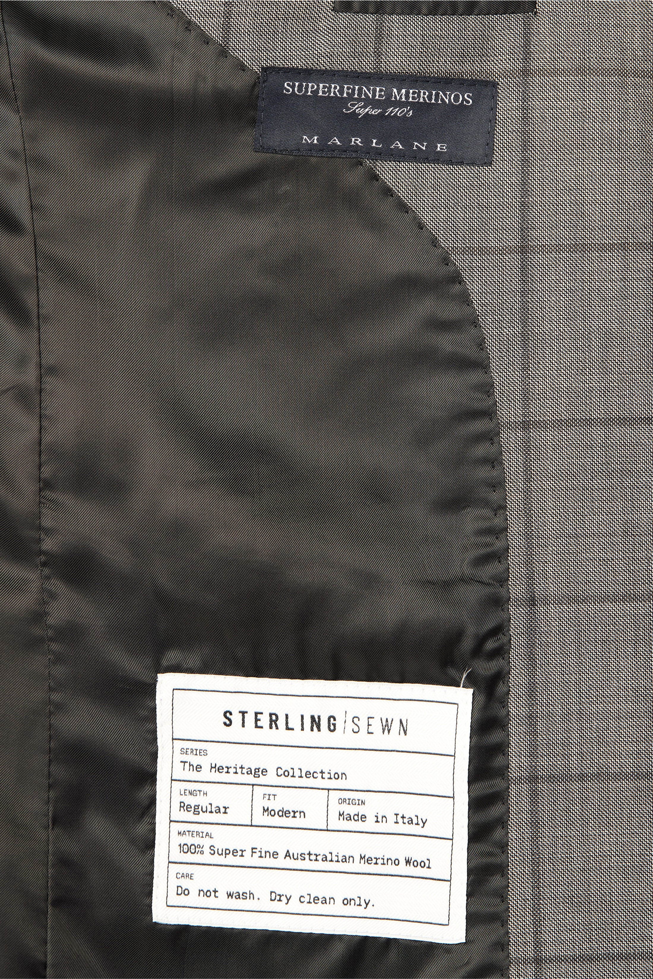 Gray Tonal Windowpane 2-Button Suit