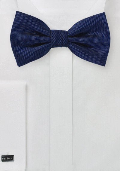 Menswear Navy MicroTexture Bowtie