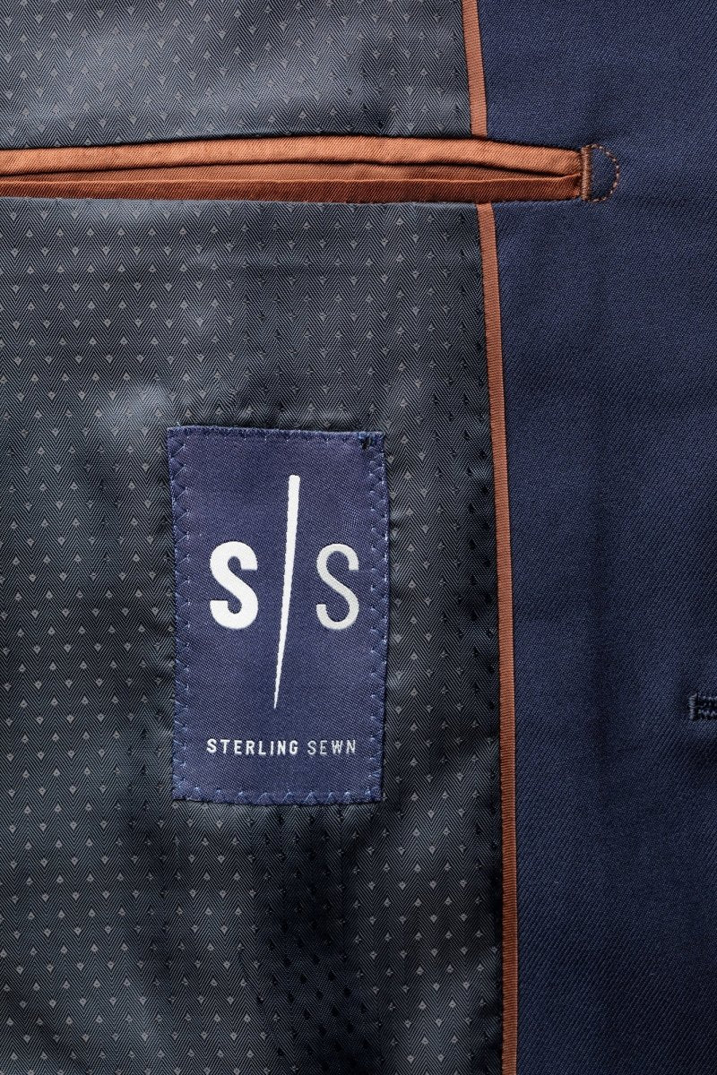 Modern Navy Blue 2 Button Suit Pant