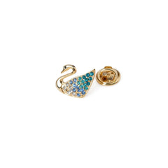 Multi-Color Swan Lapel Pin