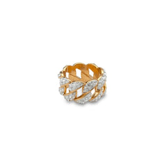 Patterned Diamond Bezzled Ring