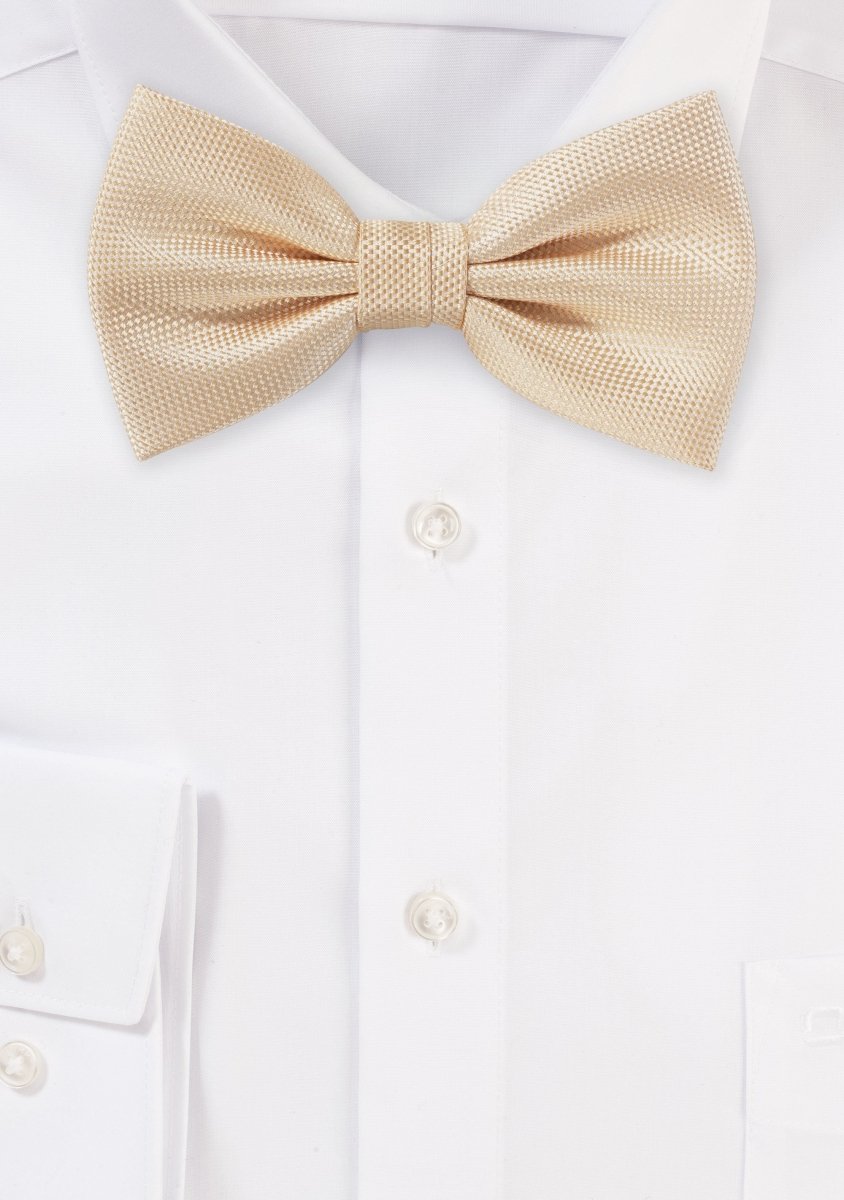 Peach Apricot MicroTexture Bowtie