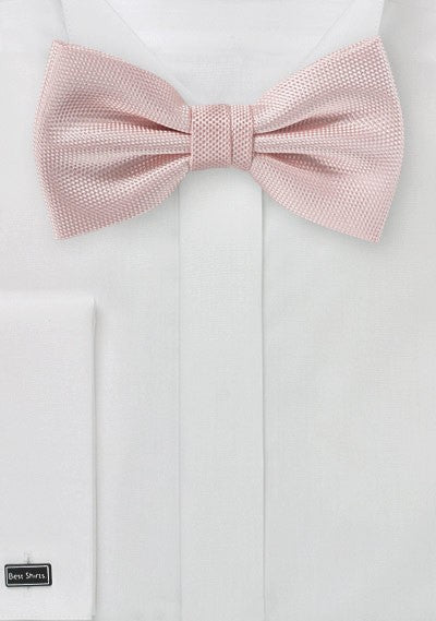 Peach Blush MicroTexture Bowtie