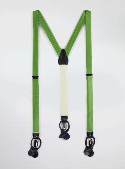 Solid Satin Suspenders