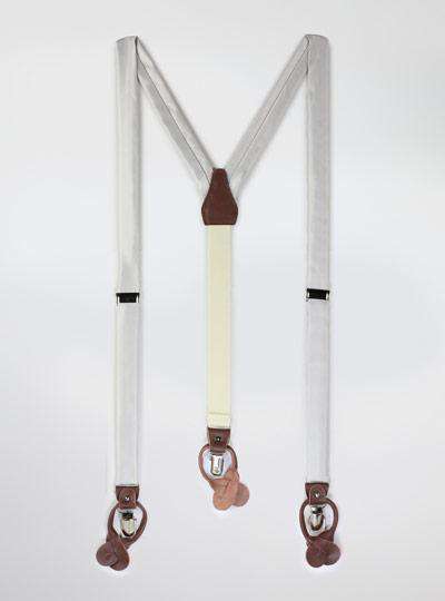 Solid Satin Suspenders