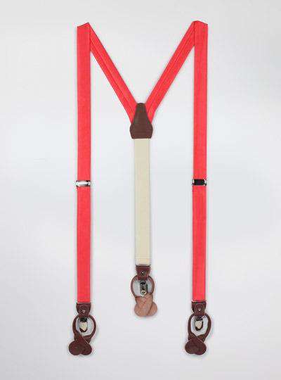 Solid Satin Suspenders