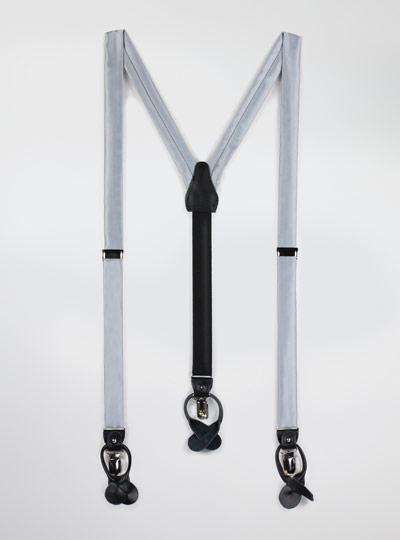 Solid Satin Suspenders