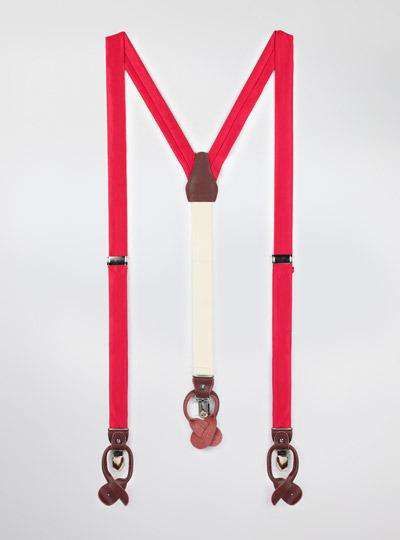 Solid Satin Suspenders