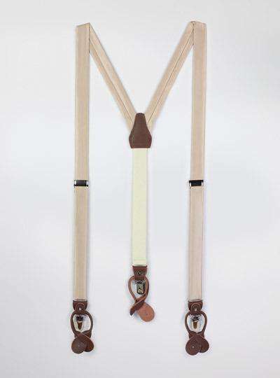 Solid Satin Suspenders