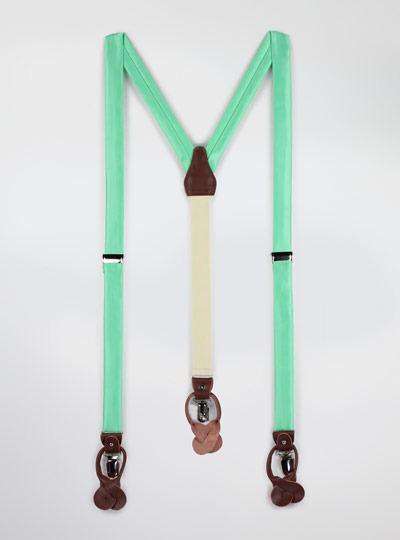 Solid Satin Suspenders
