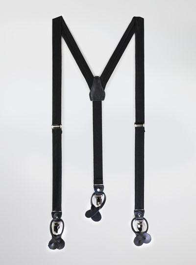 Solid Satin Suspenders