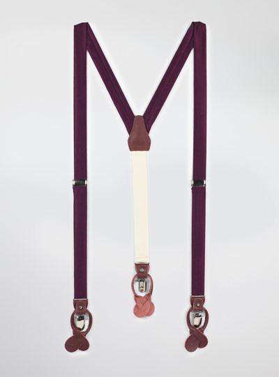 Solid Satin Suspenders