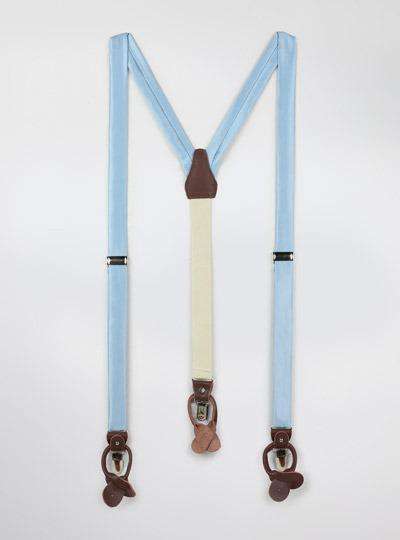 Solid Satin Suspenders