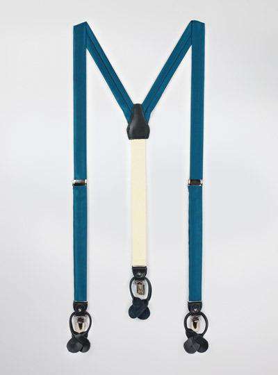 Solid Satin Suspenders