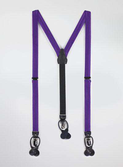 Solid Satin Suspenders