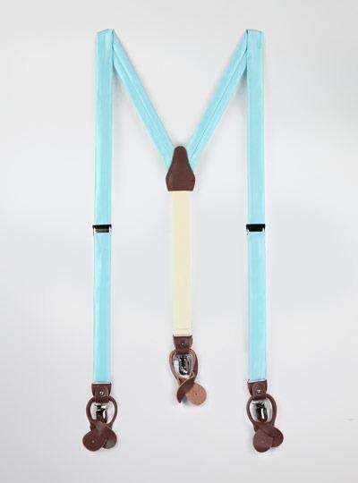 Solid Satin Suspenders