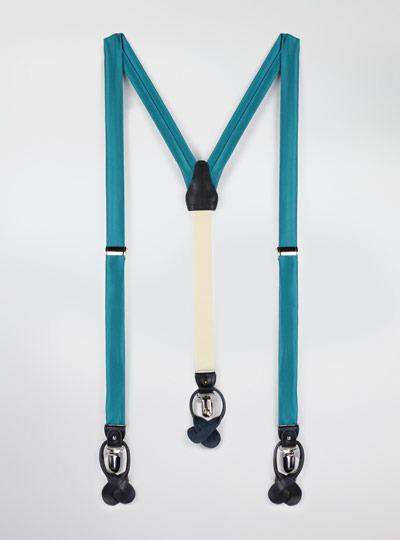 Solid Satin Suspenders