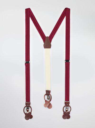 Solid Satin Suspenders