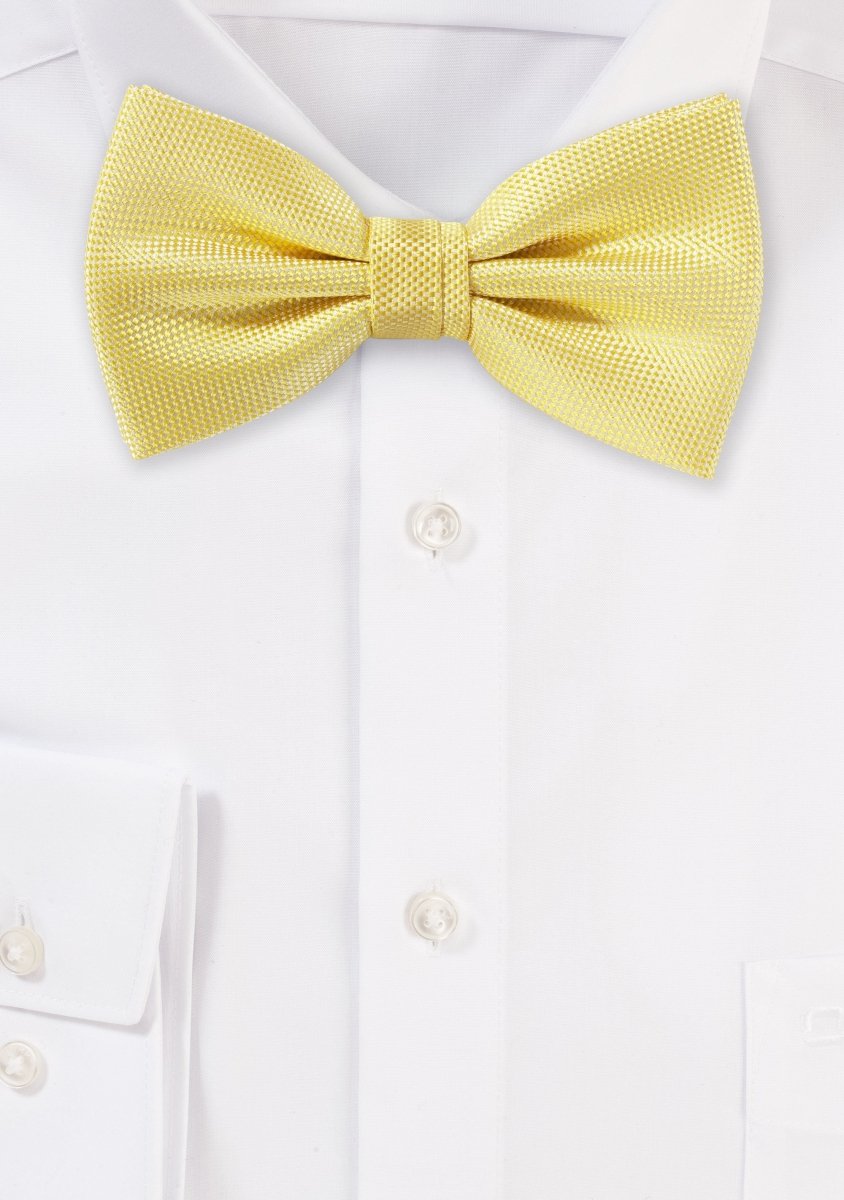 Sun Yellow MicroTexture Bowtie
