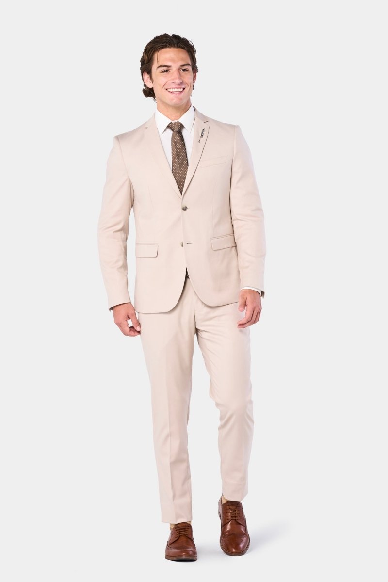 Tan 2 Button Suit