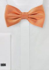 Tangerine MicroTexture Bowtie