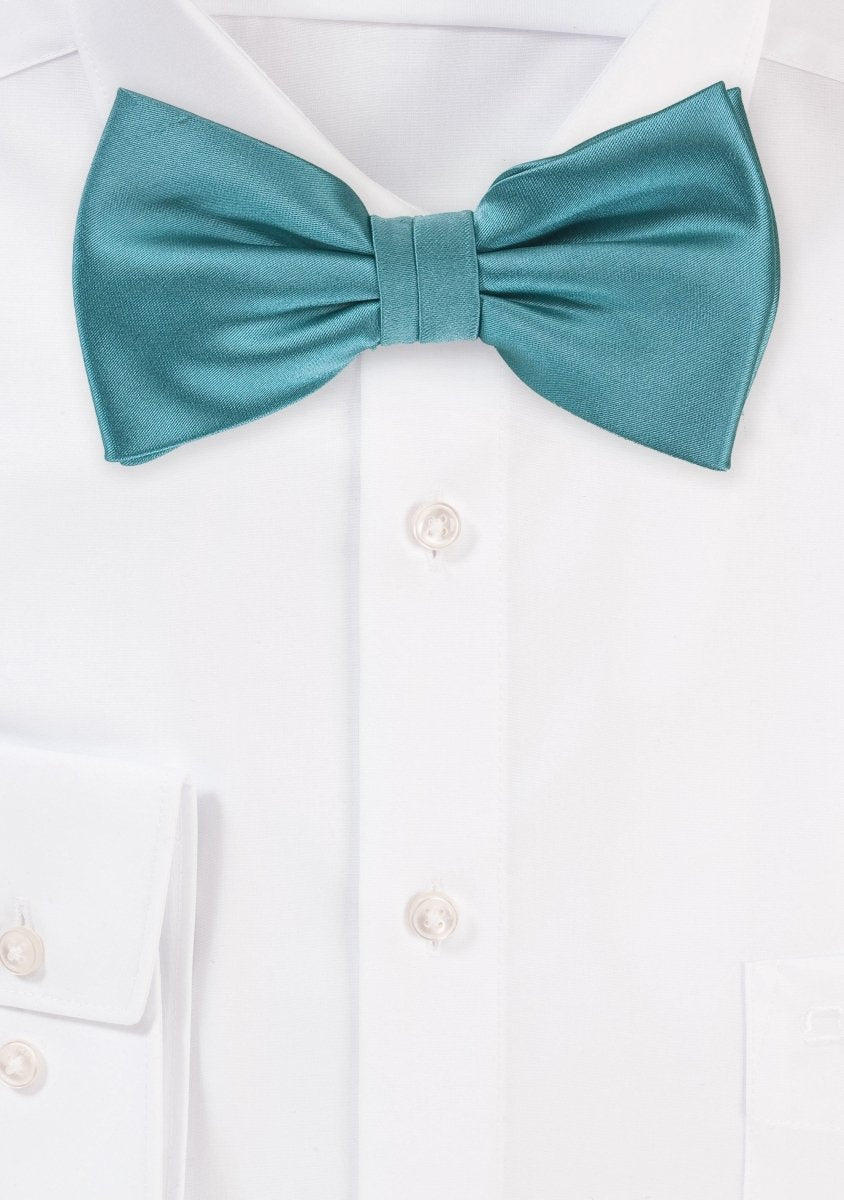 Teal Solid Bowtie