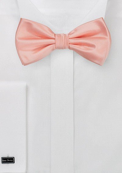 Tropical Peach Solid Bowtie